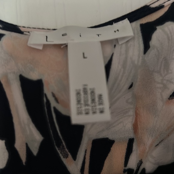 Leith Floral Print Wrap Dress size L - Picture 2 of 4